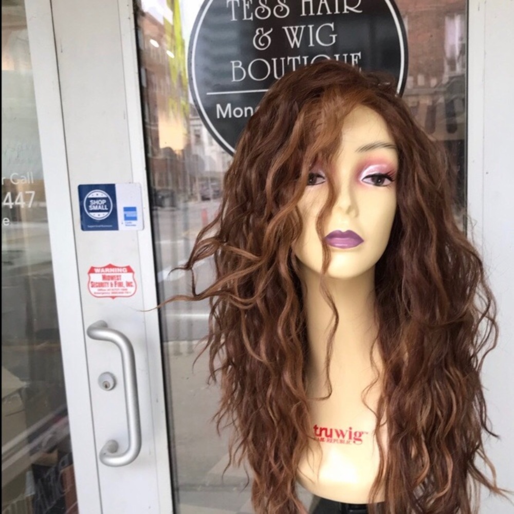 Copper ginger Brown Lacefront Wig 2020 curly Gal